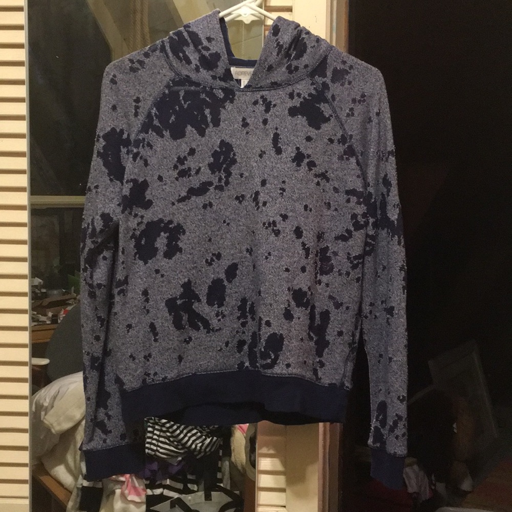 Blue hoodie